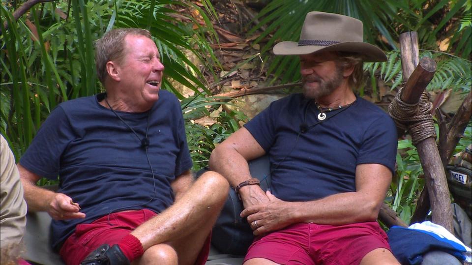  Harry Redknapp and Noel Edmonds have formed a close bond in I'm A Celebrity