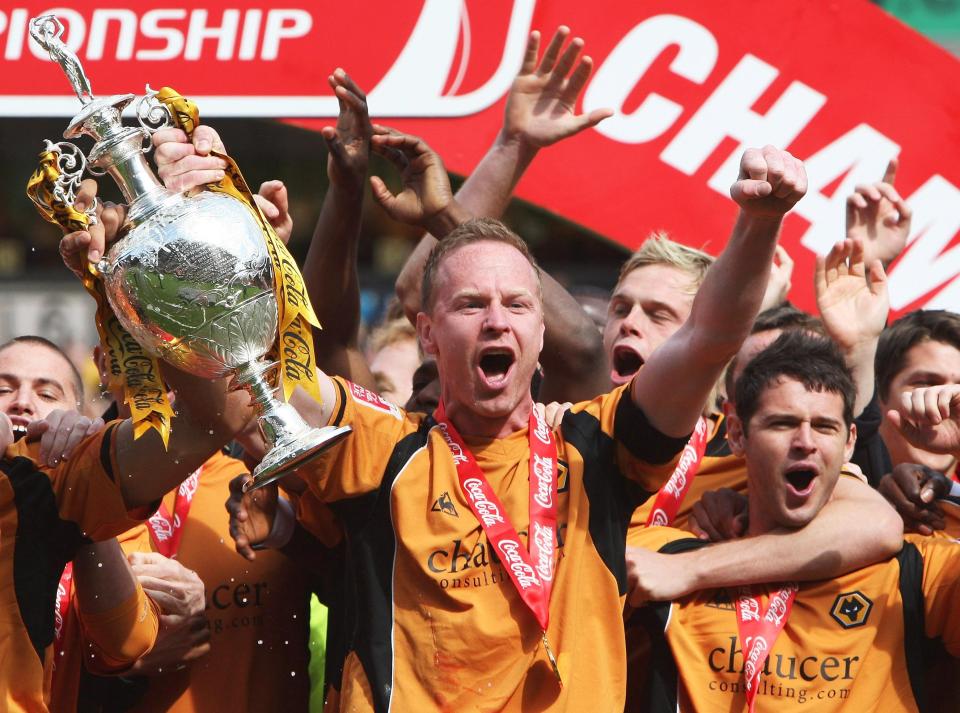  Captain Craddock lifted the Championship trophy with Wolves in May 2009