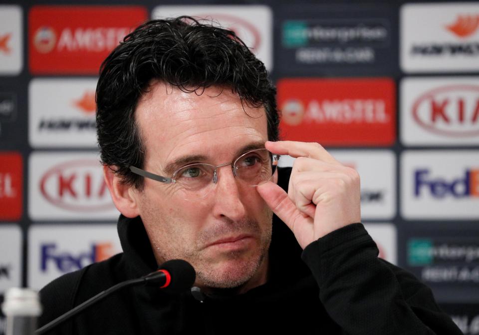  Unai Emery batted off the decision as Uefa's and that the two teams simply had to get on with it