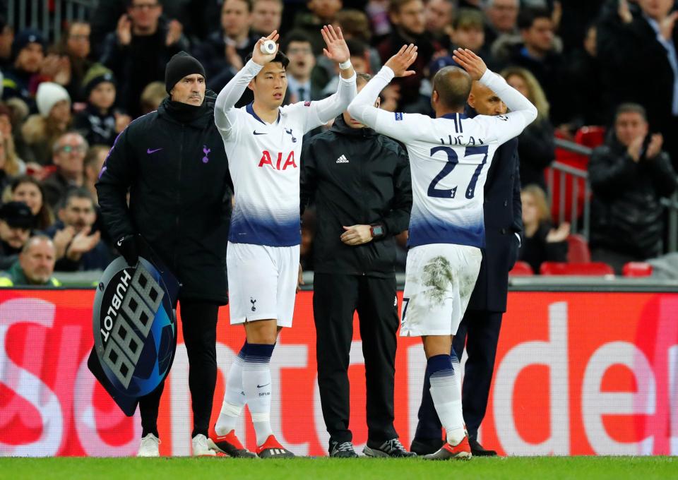  Son Heung-min replaced Lucas Moura after an hour and provided a new spark of energy in attack