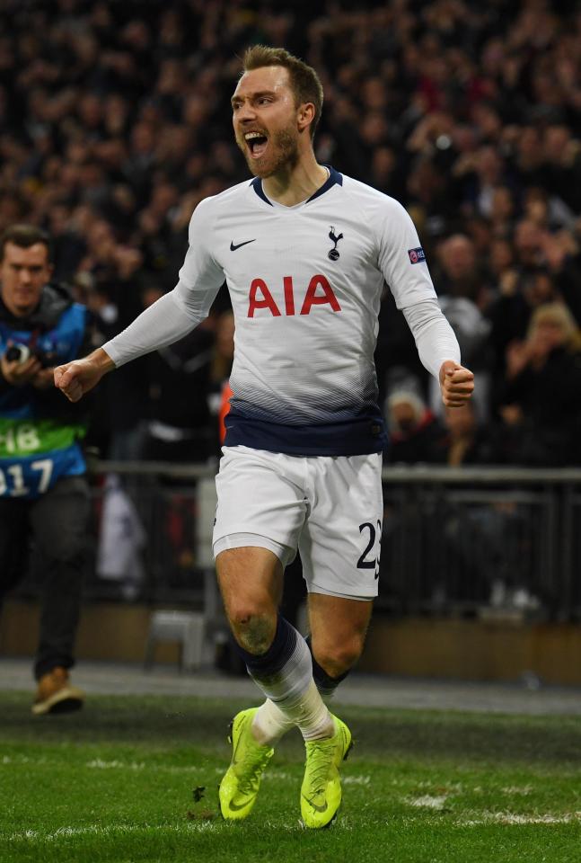  Real Madrid have been monitoring Tottenham ace Cristian Eriksen