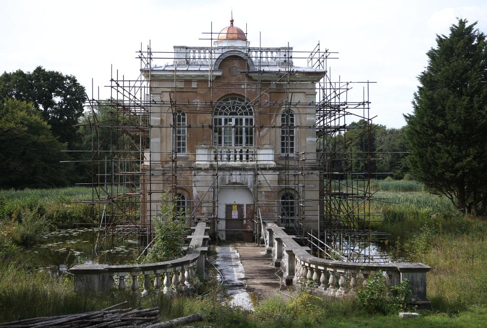  The vast property even has a dome-topped lakeside mausoleum