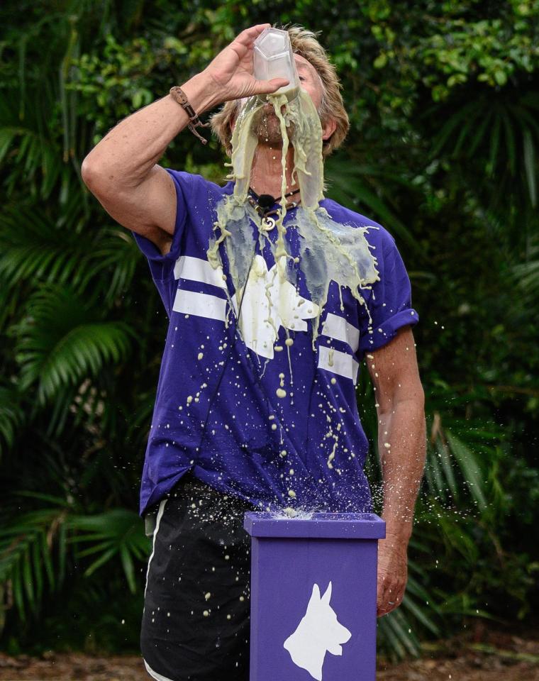  Noel necks a snail cocktail as part of the Immunity Games