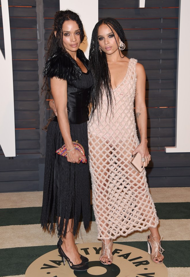  Lisa with her famous daughter, Zoe Kravitz