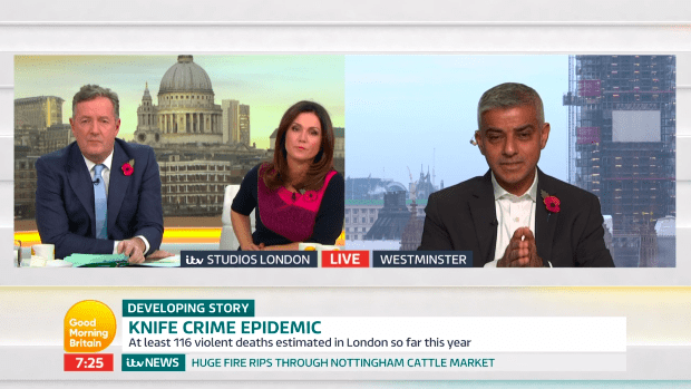  Susanna Reid took apart Sadiq Khan on Good Morning Britain today over crime