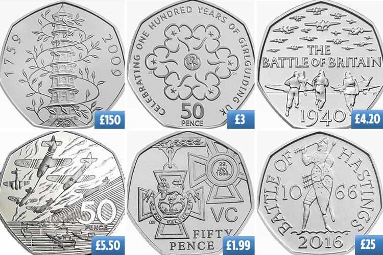  These coins will be reissued next year - but the originals can be worth up to £150 on eBay now