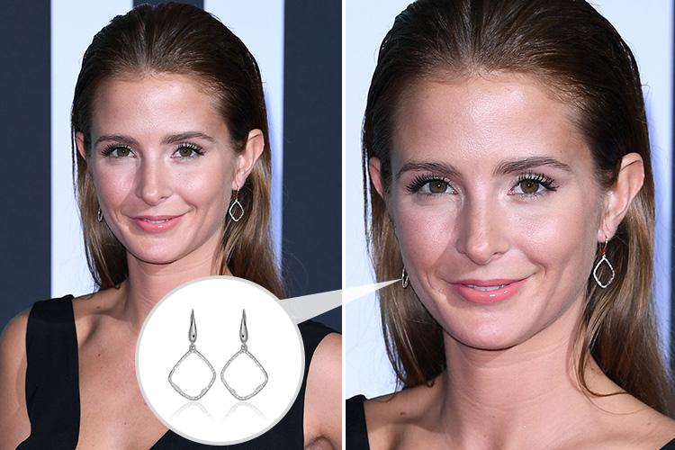  Millie Mackintosh in her Monica Vinader earrings at the Naked Heart Foundation Fabulous Fund