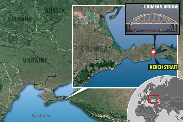  The clash occurred in the hotly-contested Kerch Strait