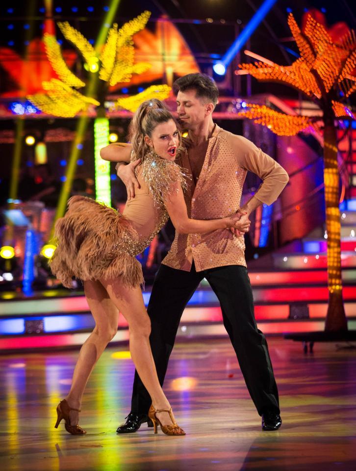  Ashley and her dance partner Pasha were in the bottom two this week