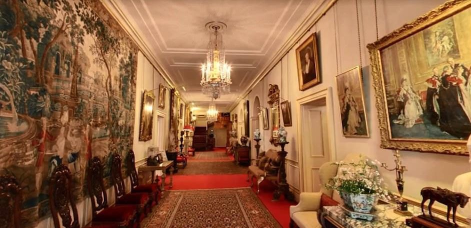  The entrance hall of Clarence House, Charles' official London residence, as seen thanks to the Google project