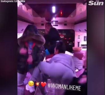  Little Mix twerk on their tour bus as they prepare to wow fans with MTV EMAs Nicki Minaj duet