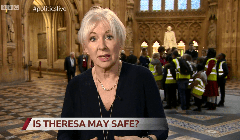  Nadine Dorries said that it was the men in the rebel group who were holding back