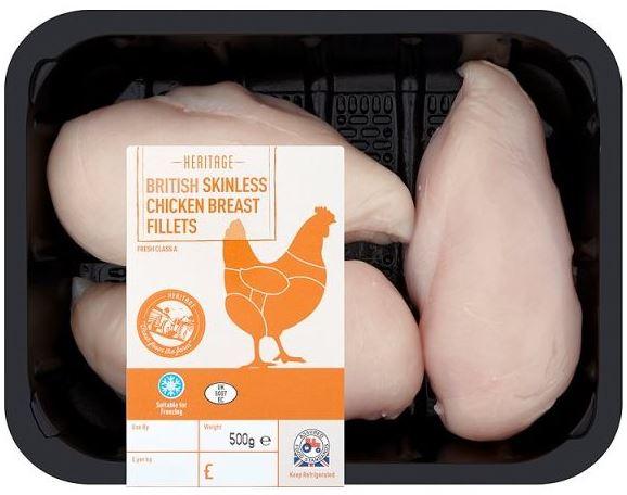  Nisa has recalled its Heritage Skinless British Chicken Breast Fillets because some packets have the wrong use-by date on them