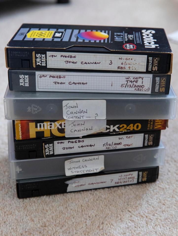  The video tapes where found in a South London rubbish tip and given to The Sun on Sunday