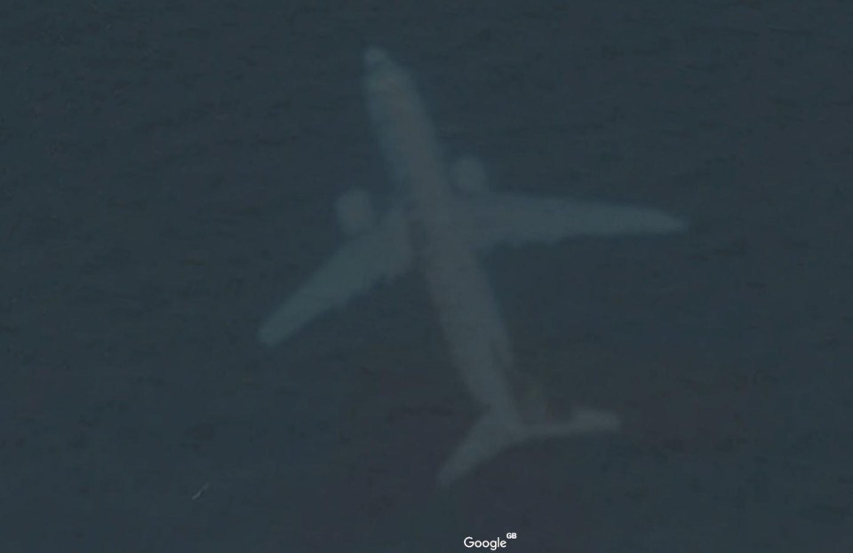 But is there another explanation of why the plane is ‘in the sea’?