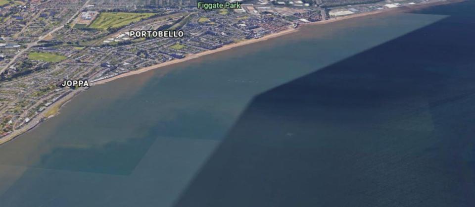  The plane can be found 9 miles from Edinburgh airport, off the coast near Portobello