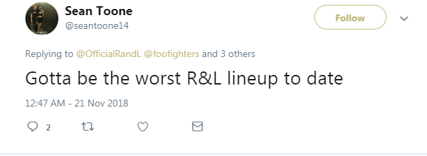  The line-up has once again divided fans