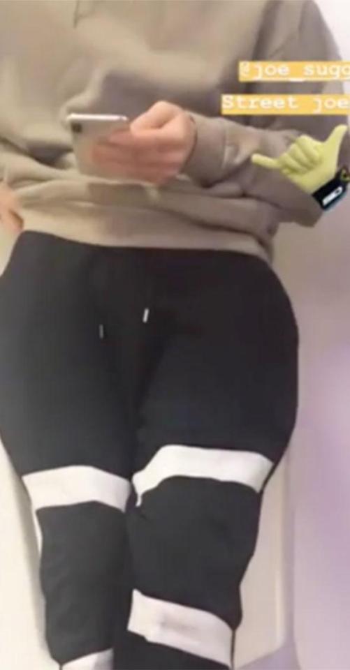 The Strictly pro zoomed in on the vlogger’s crotch