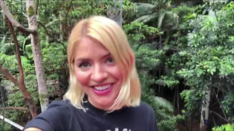  Holly Willoughby has shared her first video from the I'm a Celebrity jungle