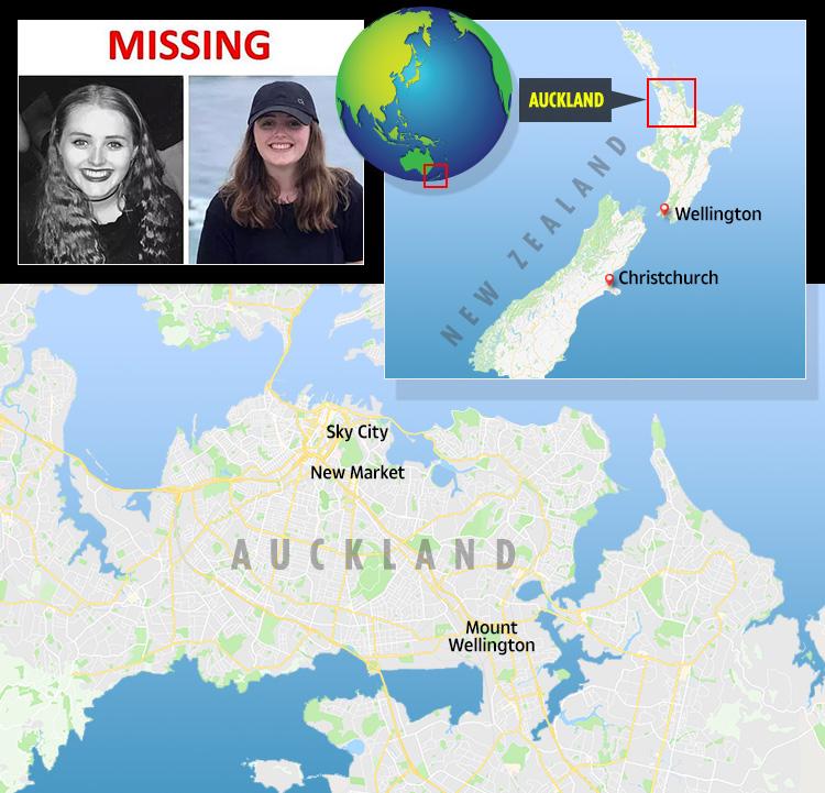  Grace vanished while staying in Auckland, in New Zealand's North Island