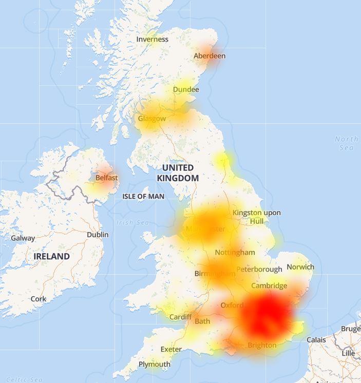  The O2 outage is still affecting customers across large parts of the UK