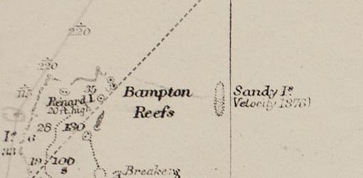  This UK Hydrographic Office nautical chart from 1908 is one of the earliest appearances of Sandy Island