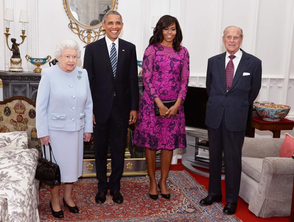  The Obamas met the Queen and Prince Philip in Windsor in 2016