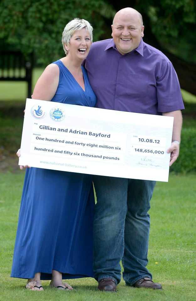 Gillian scooped the £148million jackpot with then hubby Adrian Bayford, 47, in 2012