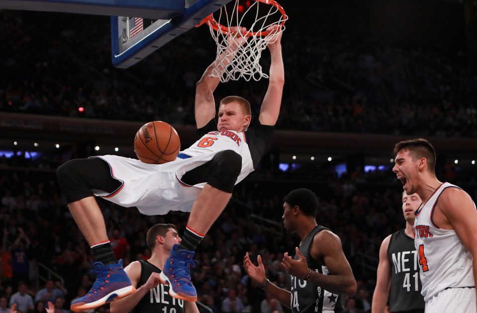  Kristaps Porzingis has been out this season after tearing his ACL