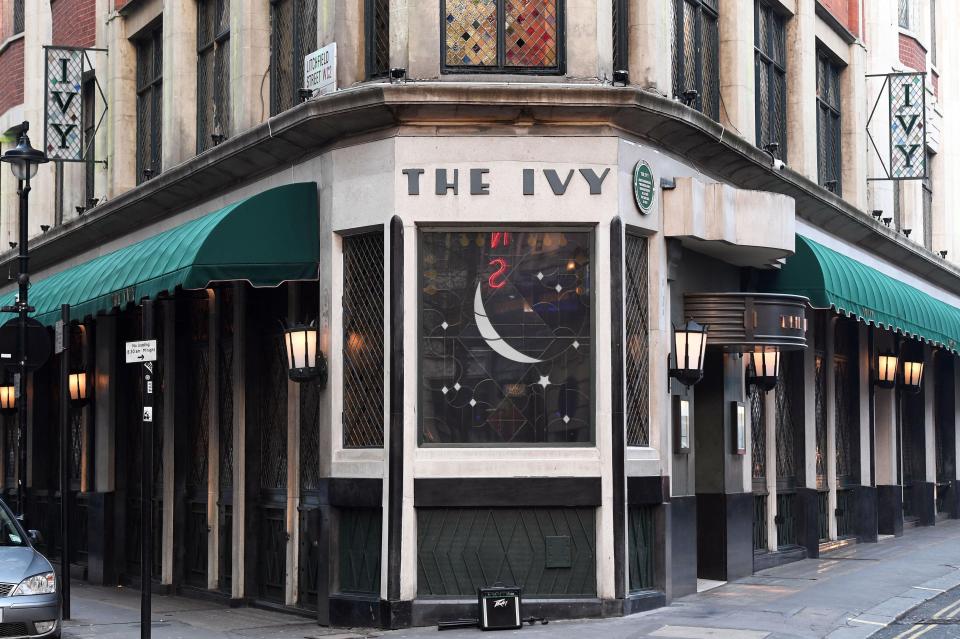  Staff at The Ivy asked guests to remove their paper cracker hats while eating in the restaurant