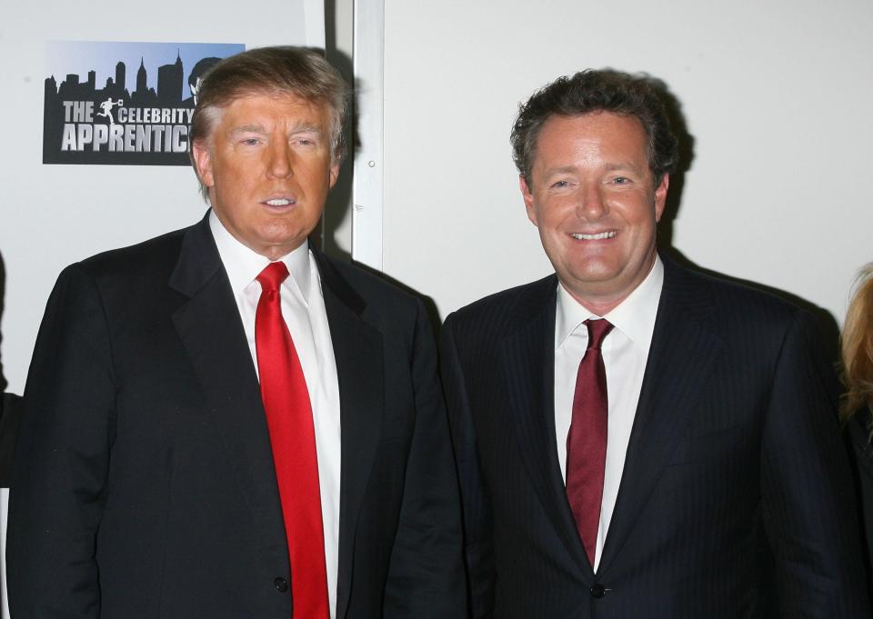  Piers and Donald Trump together when he appeared on The Celebrity Apprentice back in 2009