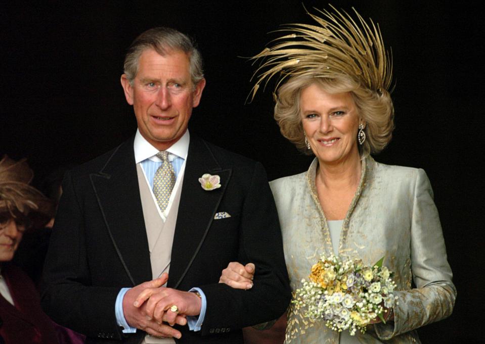  Charles and Camilla on their wedding day in 2005