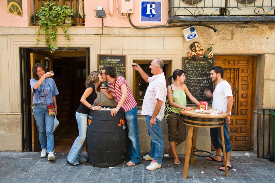  Grab a drink and some small tapas dishes on the charming streets of Logrono’s old town