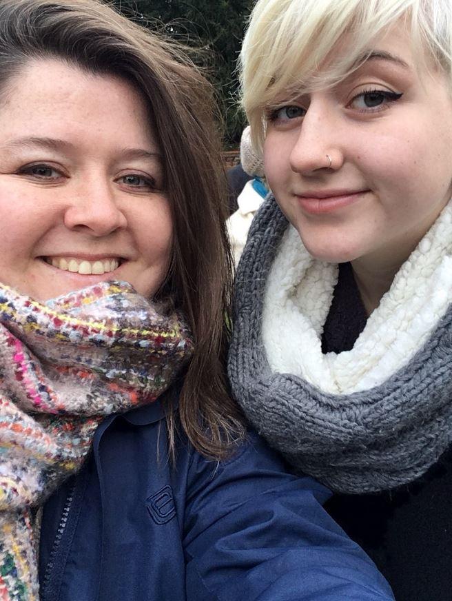  The single mum and her daughter have been able to go to Paris, France, for the first time off the funds, for Rachel's 18th birthday