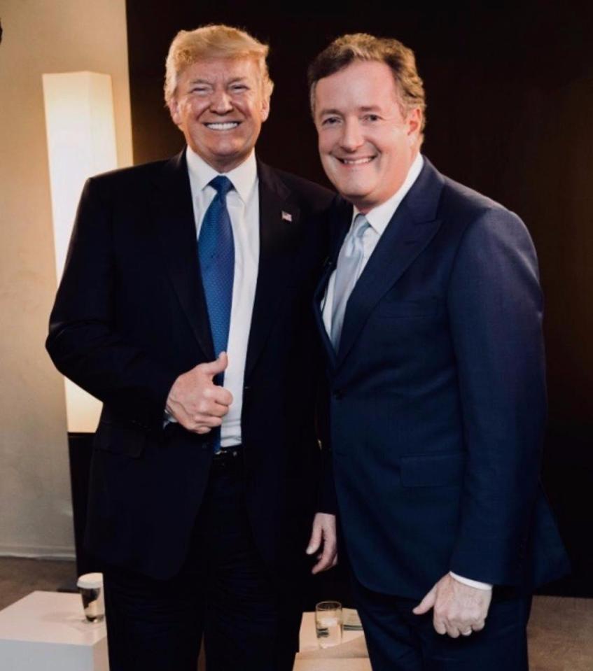  Piers has also interviewed Trump