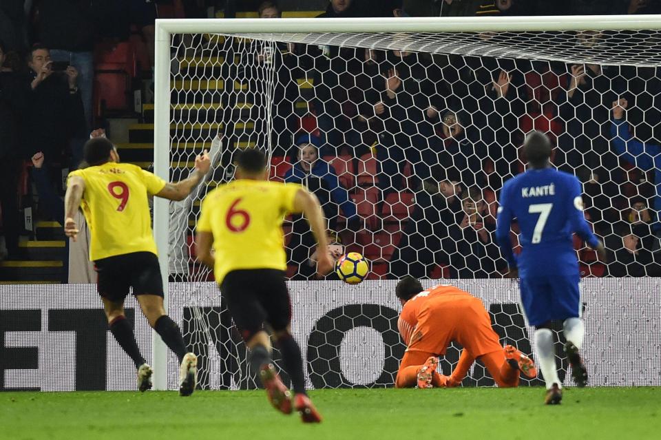  Troy Deeney escaped a ban in February after aiming his middle finger at Chelsea fans