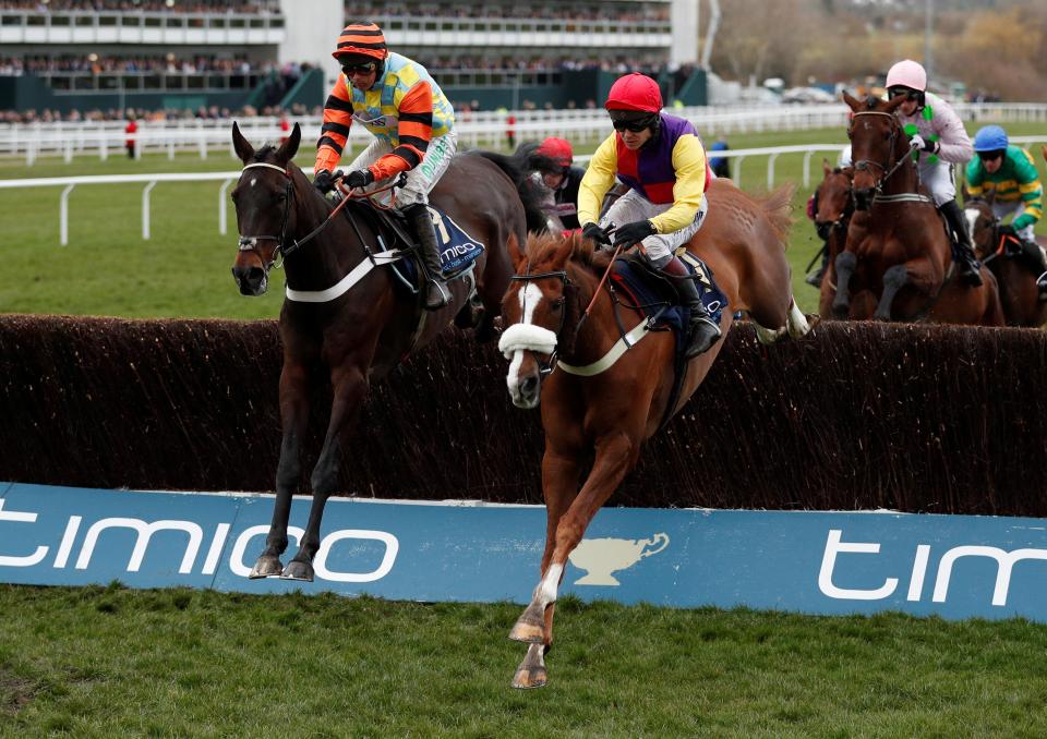  Native River (right) won the Gold Cup in 2018 after a terrific battle with Might Bite