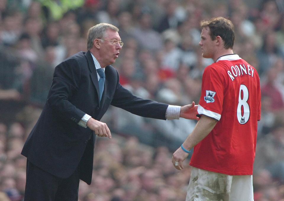  Rooney certainly could learn a thing or two from Sir Alex Ferguson