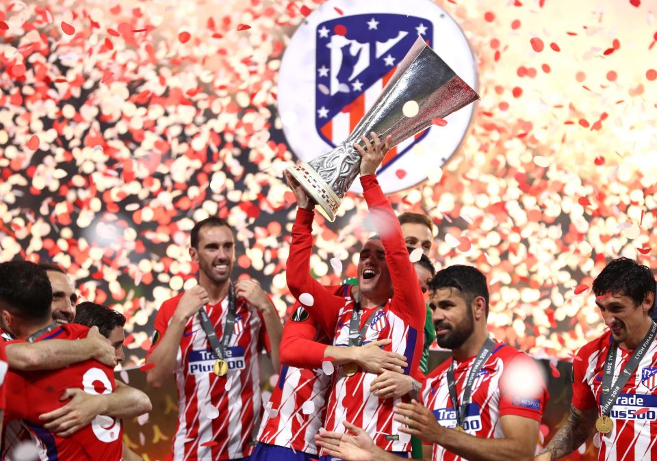  Spanish side Atletico Madrid are the current champions of the Europa League