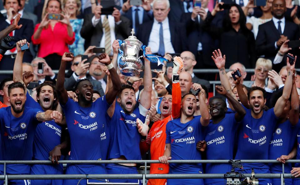  Chelsea beat Manchester United in the FA Cup final at Wembley. The victory proved to be a final farewell for Antonio Conte, and came on the same day as the Royal Wedding between Prince Harry and Meghan Markle