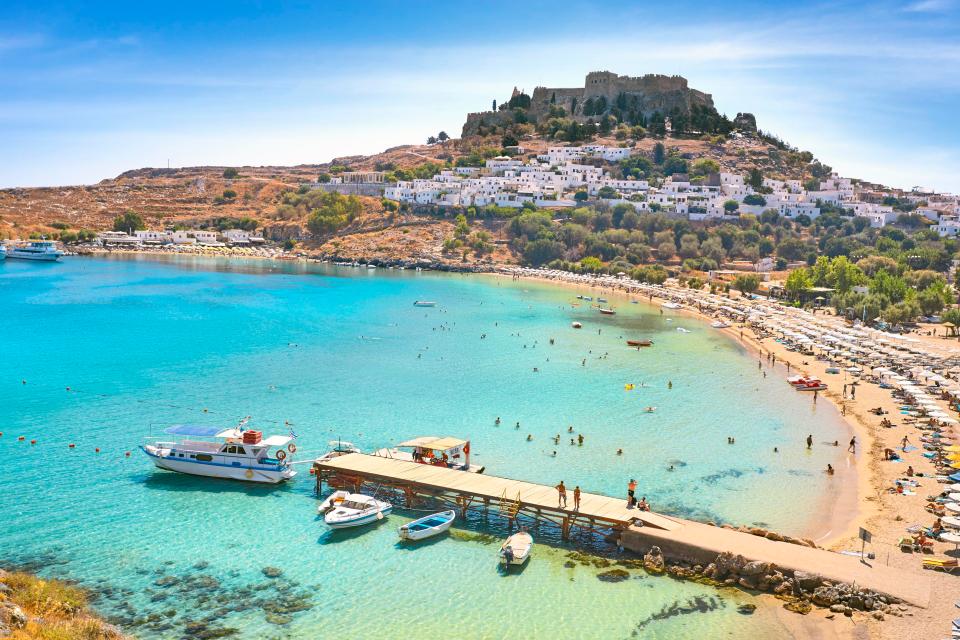  Rhodes is one of the most popular Greek Islands due to its sunny weather, great beaches and attractions