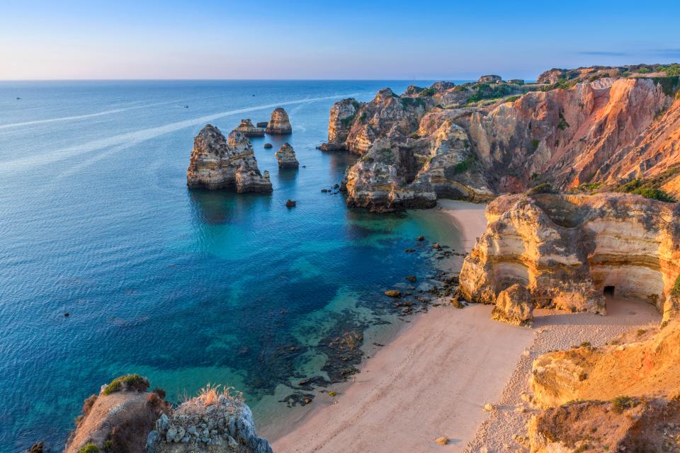  Find tons of family-friendly beaches along the spectacular coastline of the Algarve in Portugal