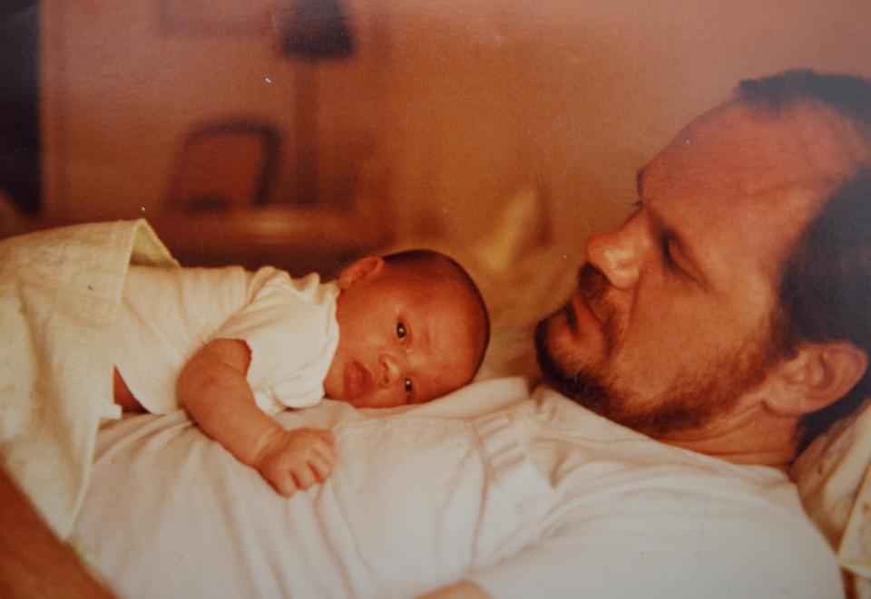  The proud dad, pictured with Meghan as a baby, said he could not wait to see her become a mum