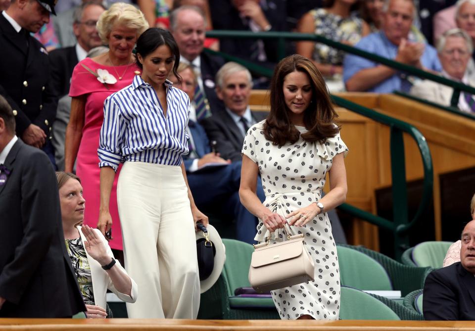  Tension built between the pair after Kate was left unimpressed by Meghan's 'pushy' behaviour