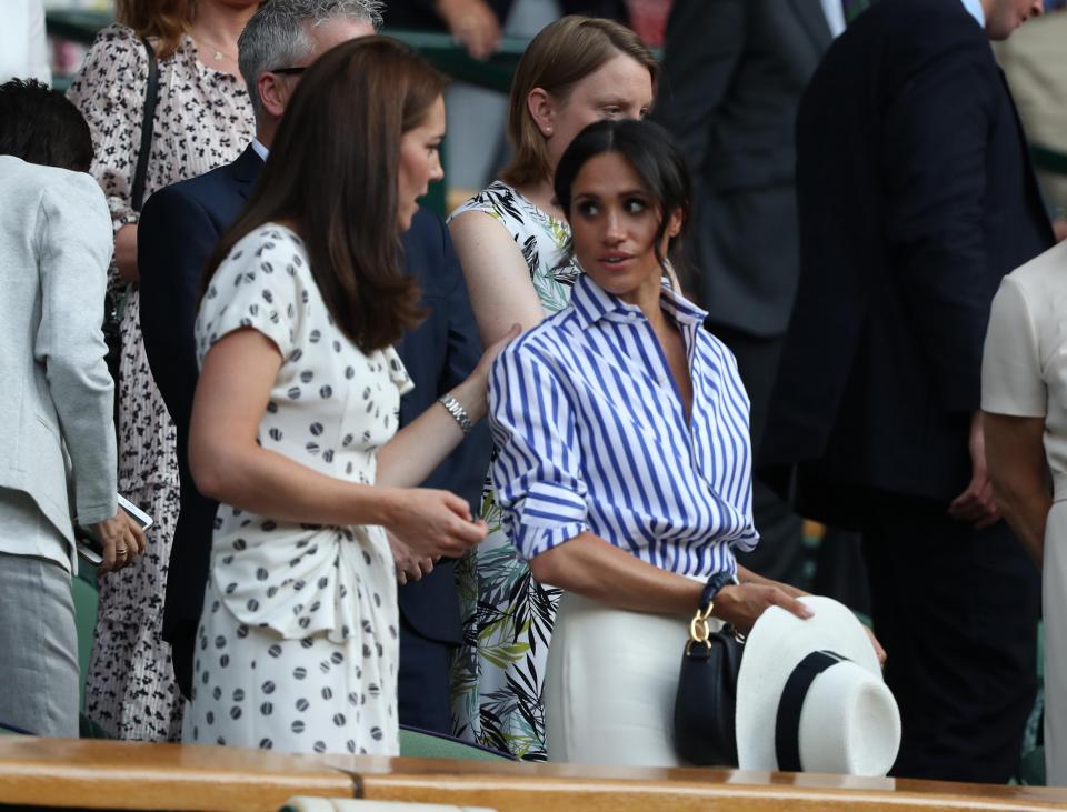  The Duchess of Sussex is said to have clashed with the Duchess of Cambridge