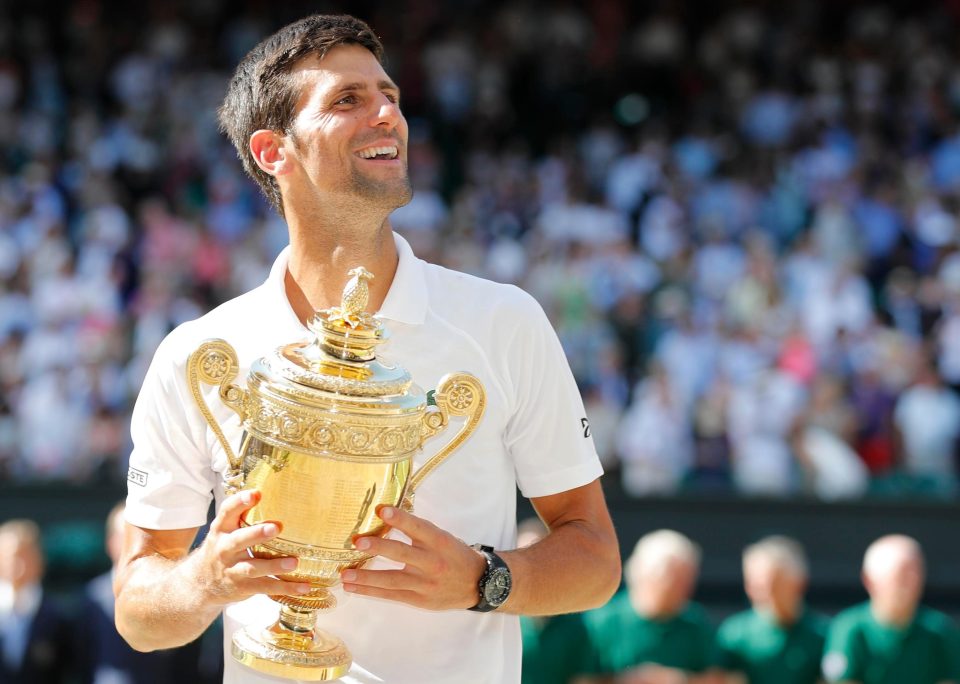  Novak Djokovic capped a return to form by winning his fourth Wimbledon title. The Serb lost his way after the French Open victory in 2016 - his last slam win - but was back on top of the world on the grass courts in south west London. Djokovic also won the US Open in New York later in the year