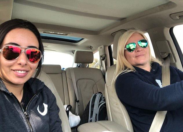  Sheikha Latifa (left) is pictured here escaping Dubai with her best friend Tiina Jauhianien