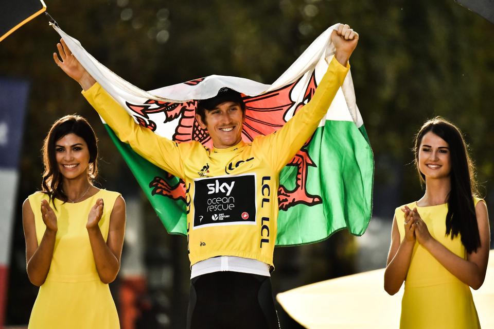  Geraint Thomas celebrated a Tour de France victory that saw him become only the third Brit to win cycling's most prestigious race. Thomas won BBC Sport Personality of the Year and earned himself an OBE in the New Year Honours list