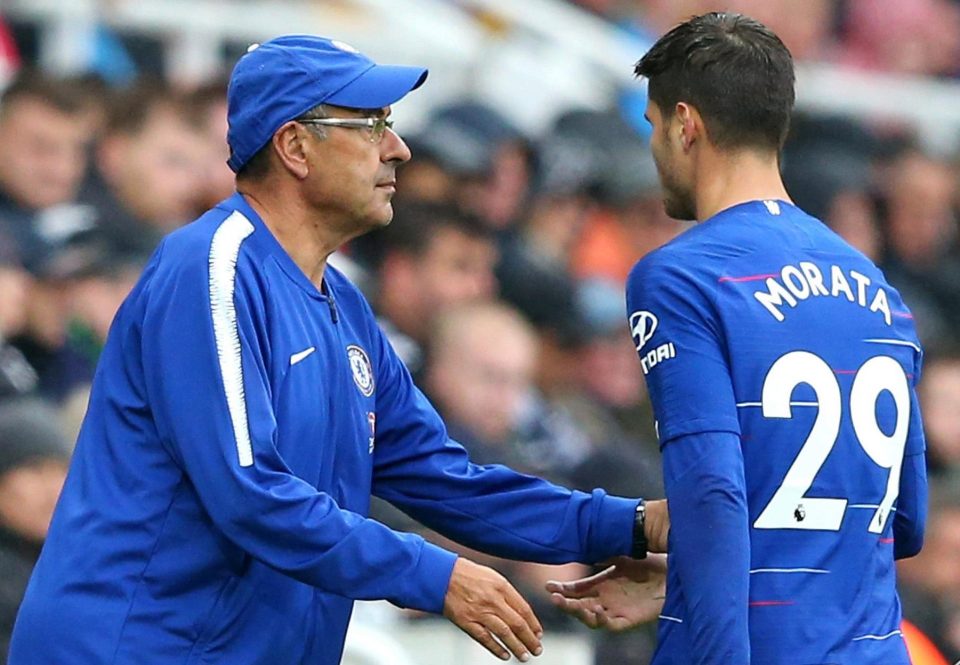  Could Chelsea boss Maurizio Sarri's patience be running thin with Alvaro Morata?