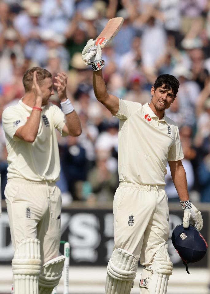  The cricket star described how his retirement from England duty left him with a lump in his throat, but was delighted to end it with a century against India